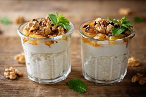 Millet apple parfait